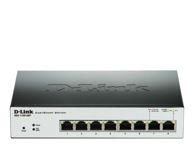D-LINK 10/100/1000Mbps DGS-1100-08P - 175216 - zdjęcie